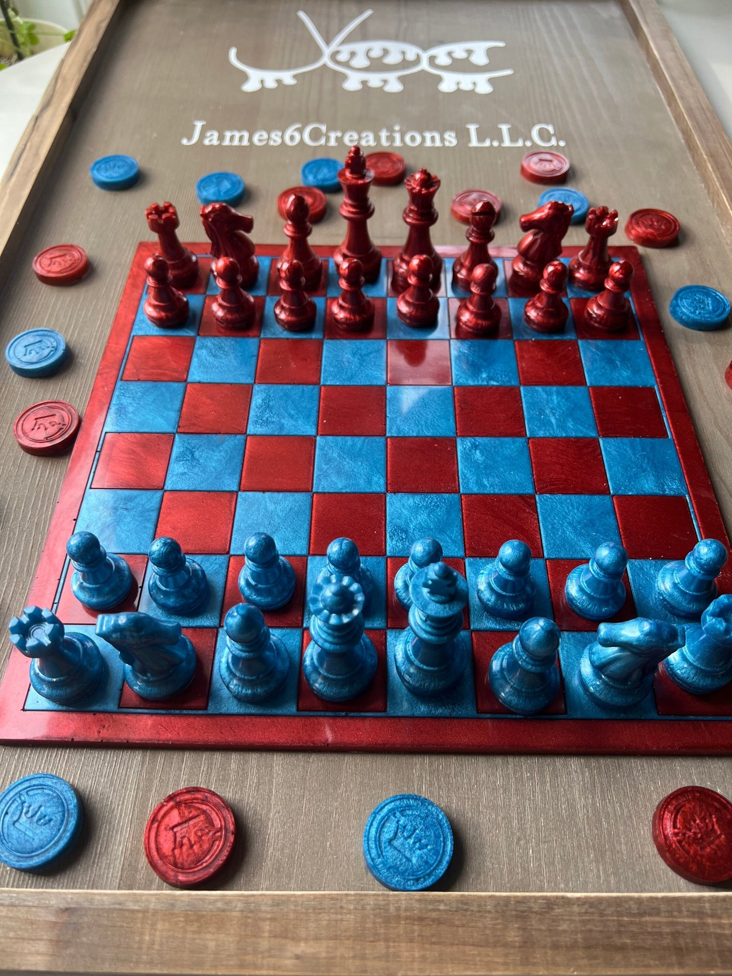 Custom Chess/Checker Set