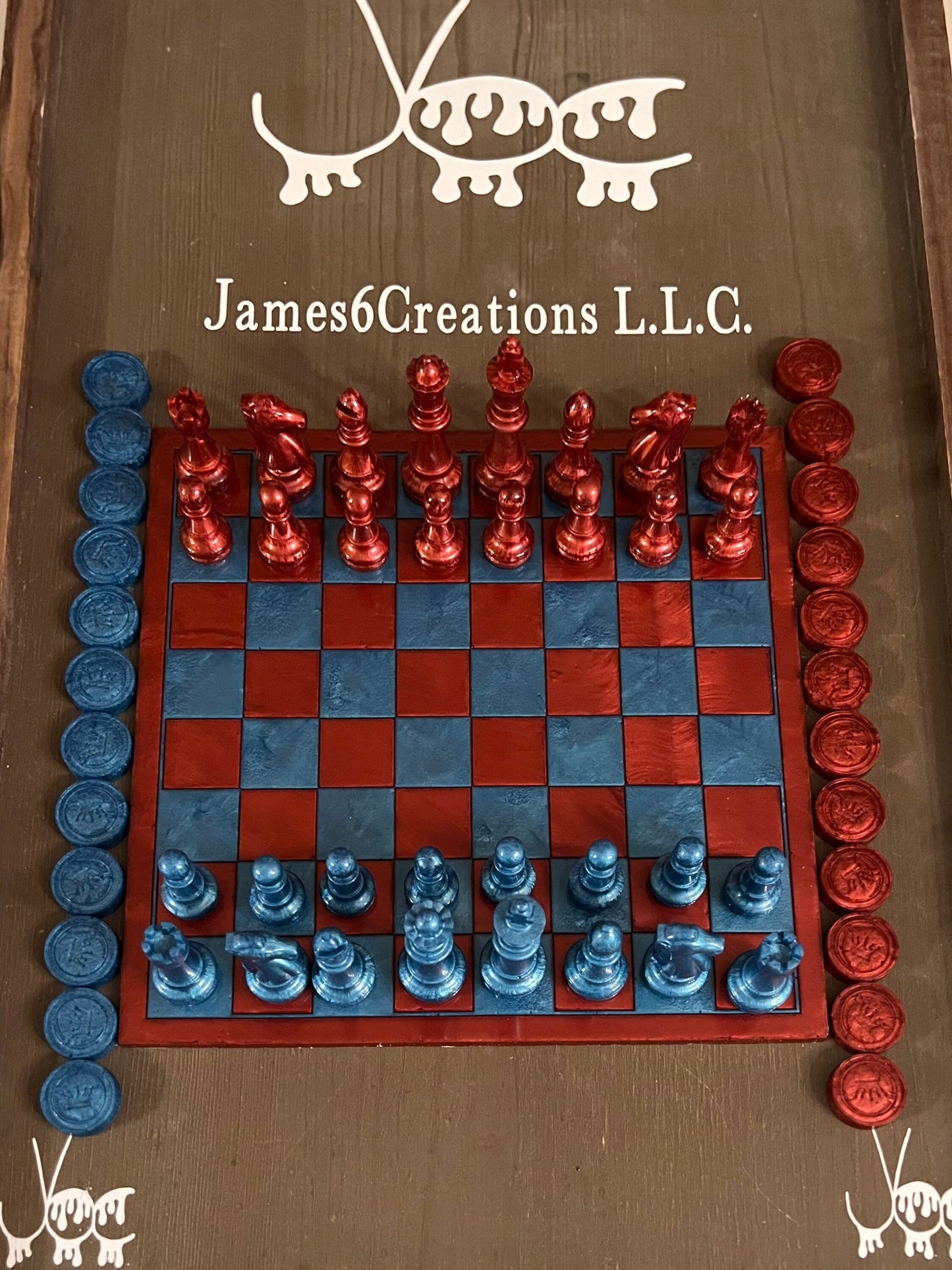 Custom Chess/Checker Set