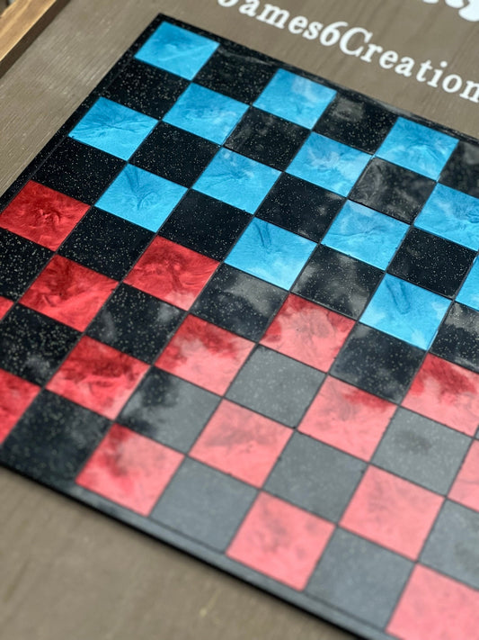 12 x 12 Custom Resin Chess Board Only