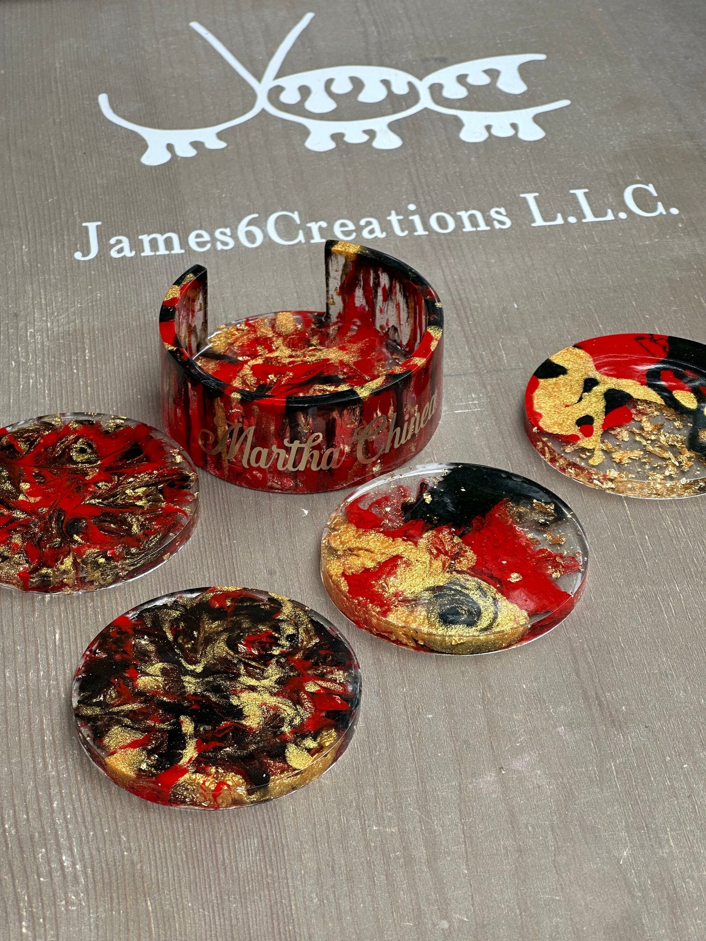 Custom Resin Coasters